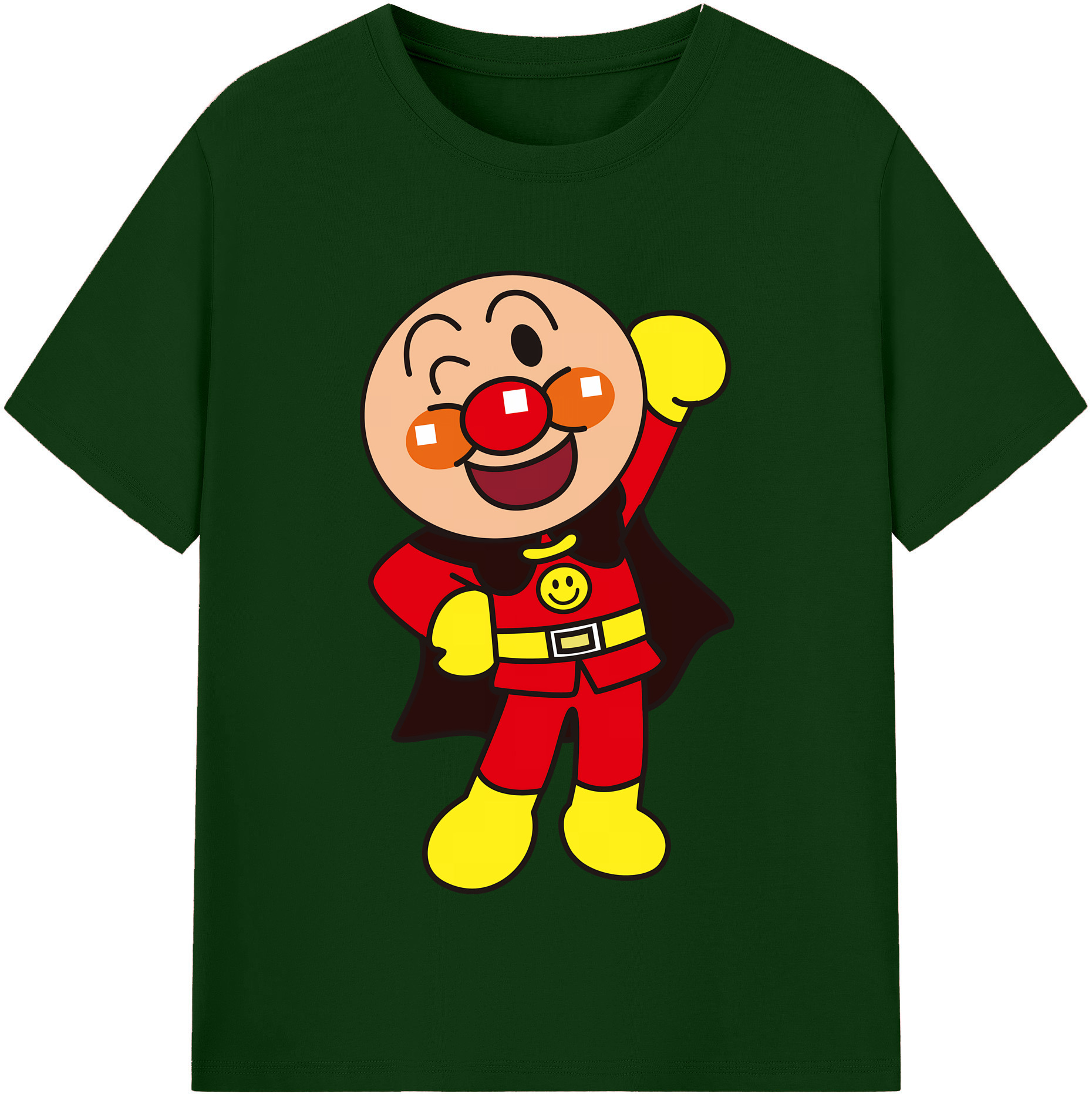 （画像用） アンパンマン Anpanman 綿100％半袖Tシャツ（フロントプリント）